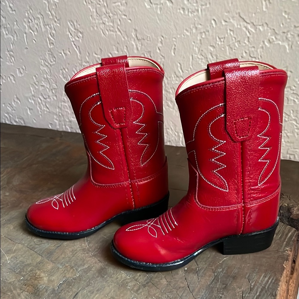 Red Toddler Western Cowboy Boots
